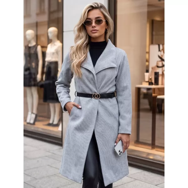  Palton de damă DSTREET NY0649 GRI DESCHIS 