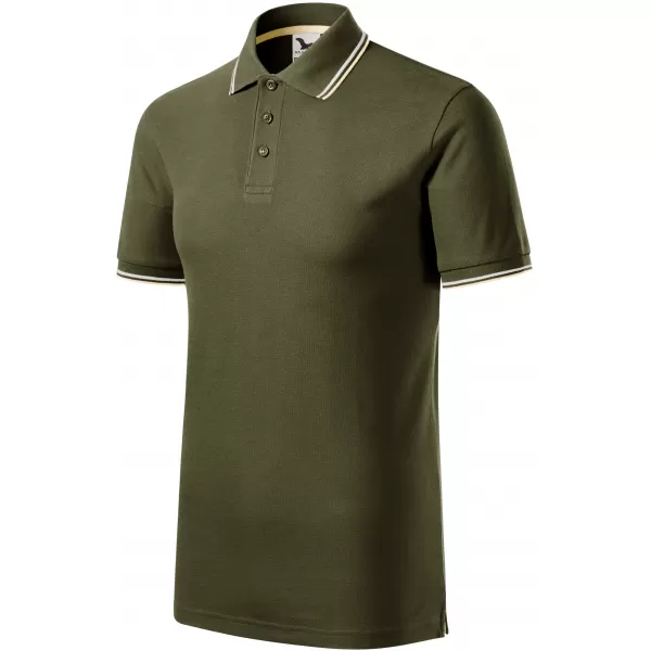  Tricou pentru bărbați cu guler MALFINI FOCUS 232 MILITAR 