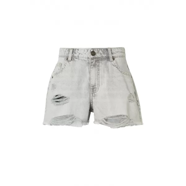  Pantaloni scurți de damă URBAN CLASSICS TB8193 GRI ARGINTIU DESCHIS SPALAT 
