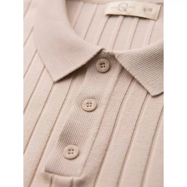  Tricou polo pentru bărbați OMBRE OM-POSS-0180 BEJ 