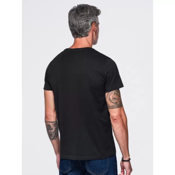  Tricou pentru bărbați OMBRE OM-TSPT-0300 NEGRU 