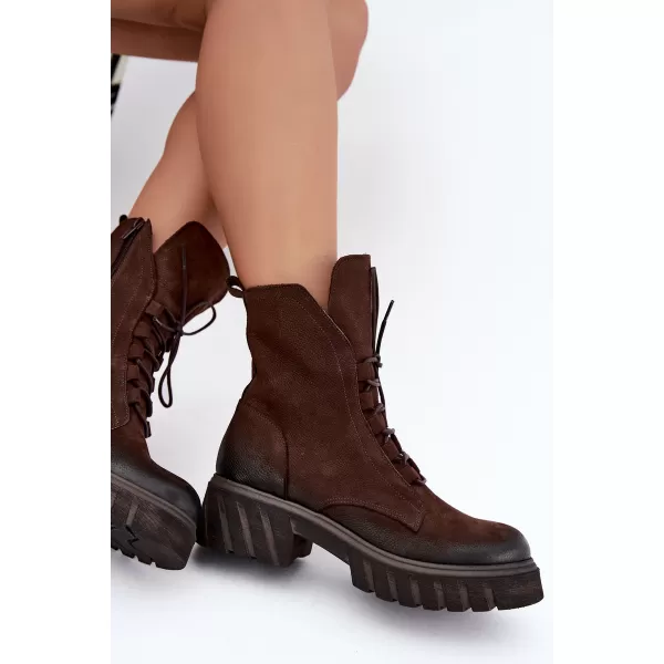  Pantofi de dama ZAZOO 1850 CIOCOLATĂ 