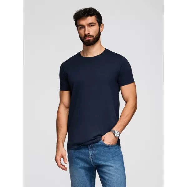  Tricou pentru bărbați OMBRE OM-TSBS-0268 NEGRU/VERDE/KAKI 