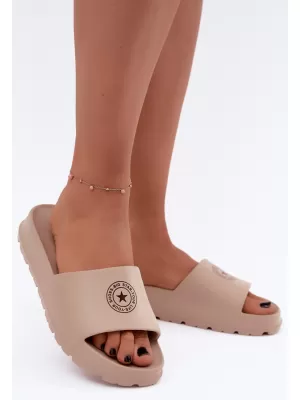 Papuci de damă BIG STAR SHOES UU274074 NUANȚE DE MARO ȘI BEJ