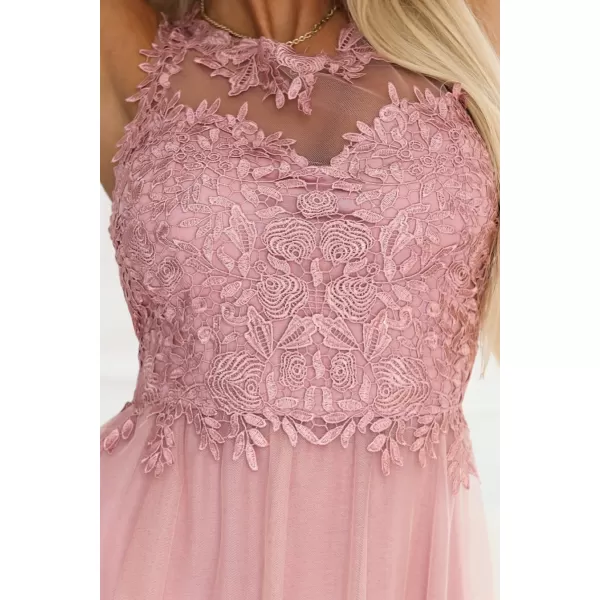  Rochie NUMOCO 672-2 ROZ PUDRA 