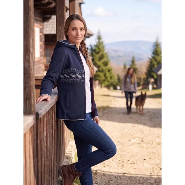  Pulover cald de dama ALPINE PRO NORESA VARIANTA OCEANULUI LUMINAT DE LUNA PA 