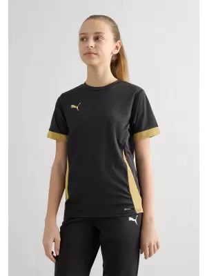 Cămașă sport pentru copii PUMA TEAMGOAL MATCHDAY JERSEY JR 70574828 PUMA NEGRU/PUMA AURIU/AURIU MAT