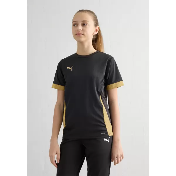  Cămașă sport pentru copii PUMA TEAMGOAL MATCHDAY JERSEY JR 70574828 PUMA NEGRU/PUMA AURIU/AURIU MAT 