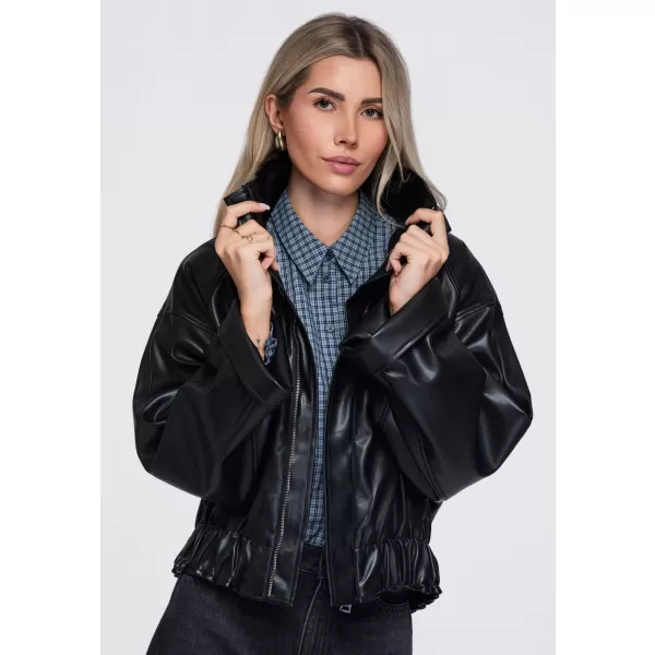 Geaca de dama OMBRE OW-JT-E0007 NEGRU 