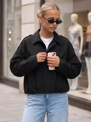 Geaca de dama DSTREET TY5955 NEGRU