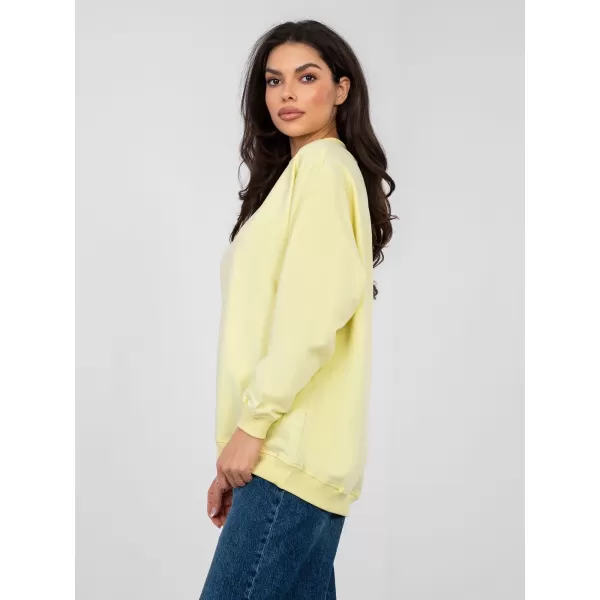  Hanorac de dama BASIC FEEL GOOD RV-BL-5185.93P GALBEN STRĂLUCITOR 