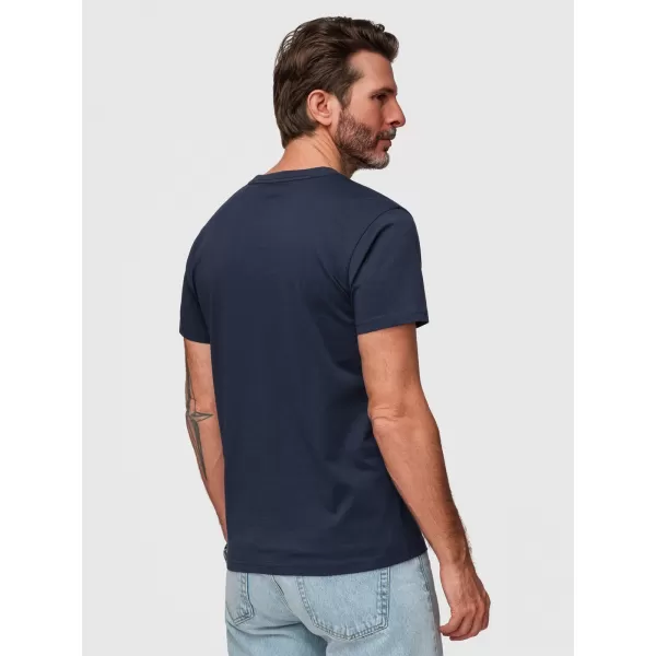  Tricou pentru bărbați OMBRE OM-TSPT-0269 ALBASTRU MARIN 