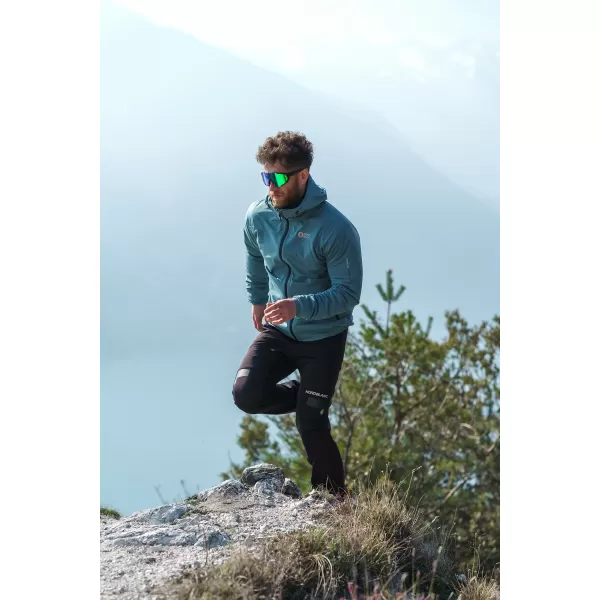  Pantaloni multisport impermeabili pentru bărbați NORDBLANC RIDGEWALK NBSPM8325 NEGRU 