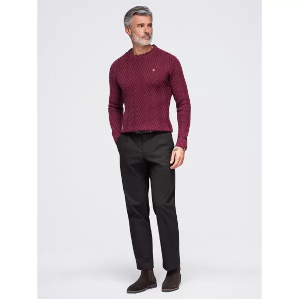  Pulover pentru bărbați OMBRE OM-SWSW-0190 BURGUNDIA 