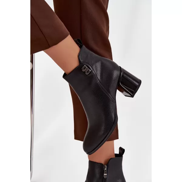  Botine de dama BOTO 25BT24-9213 NEGRU 