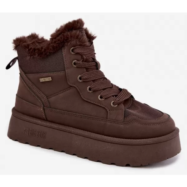  Pantofi de dama BIG STAR SHOES UU274168 UMBRE MARO/BEJ 