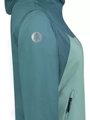 Jachetă softshell pentru femei NORDBLANC OUTLAND NBSSL8324 VERDE/GRI