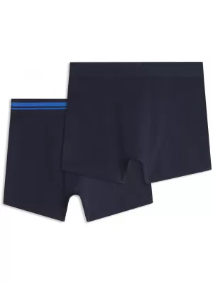 Boxeri pentru bărbați PUMA MEN EVERYDAY PLACED LOGO BOXER 2P 93847619 ALBASTRU MARIN