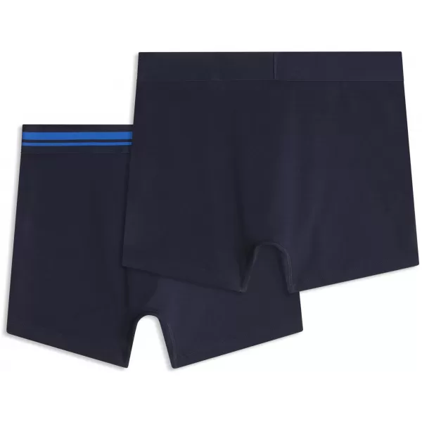 Boxeri pentru bărbați PUMA MEN EVERYDAY PLACED LOGO BOXER 2P 93847619 ALBASTRU MARIN 