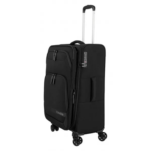  Valiză TRAVELITE Kick Off 4w M exp NEGRU 