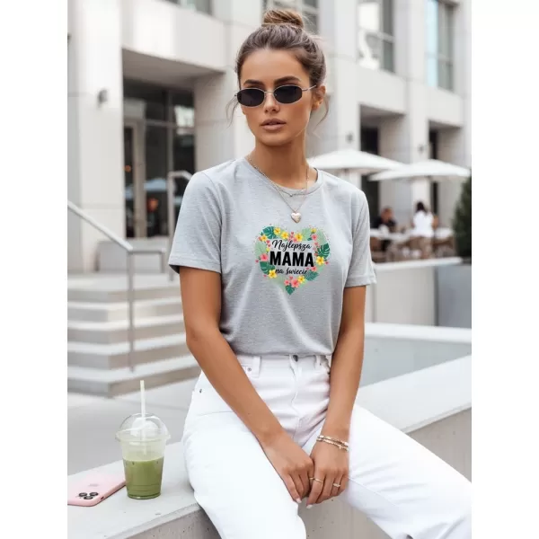  Tricou de damă DSTREET NX5029RY-AS GRI DESCHIS 