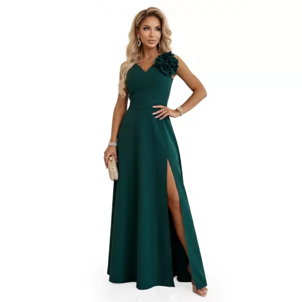  Rochie NUMOCO 669-1 VERDEAȚĂ DE STICLĂ 