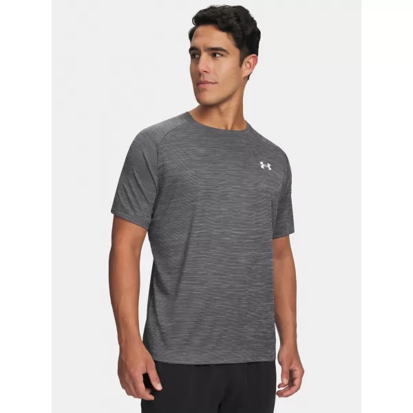  Tricou pentru bărbați UNDER ARMOUR TECH TEXTURED SS 1382796-026 GRI 