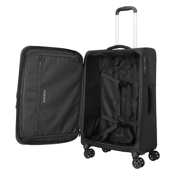  Valiză TRAVELITE Kick Off 4w M exp NEGRU 