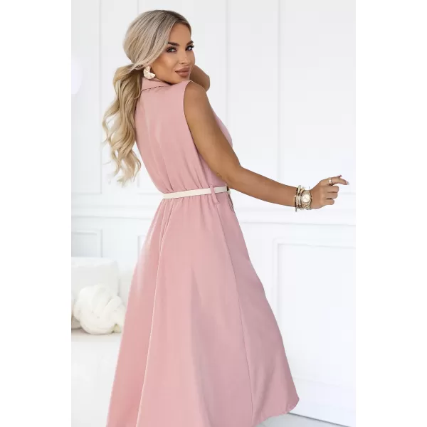  Rochie NUMOCO 596-6 ROZ PUDRA 