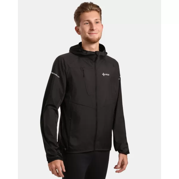  Blazer de vânt pentru bărbați KILPI ROSA-M 1M0109KI NEGRU 