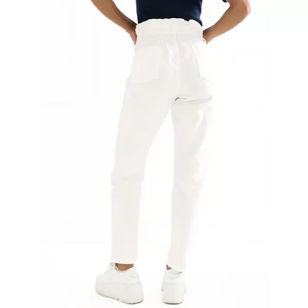  Pantaloni de dama SUBLEVEL D70059Z62399A1 ALB 
