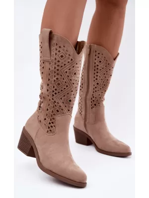 Cizme de dama S.BARSKI HY62-8126 BEJ
