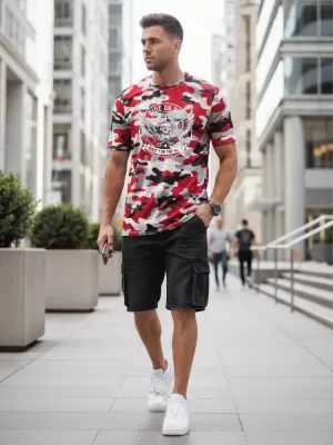 Tricou pentru bărbați DSTREET NX2004R-RW-M ROŞU