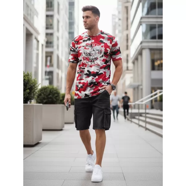  Tricou pentru bărbați DSTREET NX2004R-RW-M ROŞU 