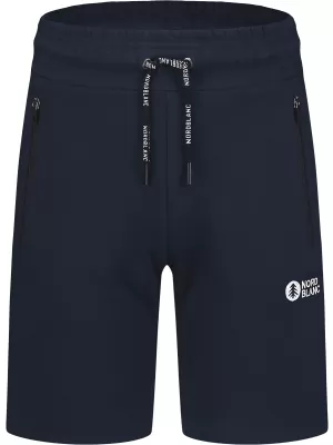 Pantaloni scurți din bumbac pentru bărbați NORDBLANC RELAXEDFIT NBSPM8254 ALBASTRU ÎNCHIS