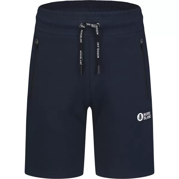  Pantaloni scurți din bumbac pentru bărbați NORDBLANC RELAXEDFIT NBSPM8254 ALBASTRU ÎNCHIS 
