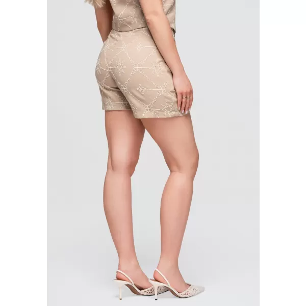  Pantaloni scurți de damă OMBRE OW-ST-E0019 TAUPE 
