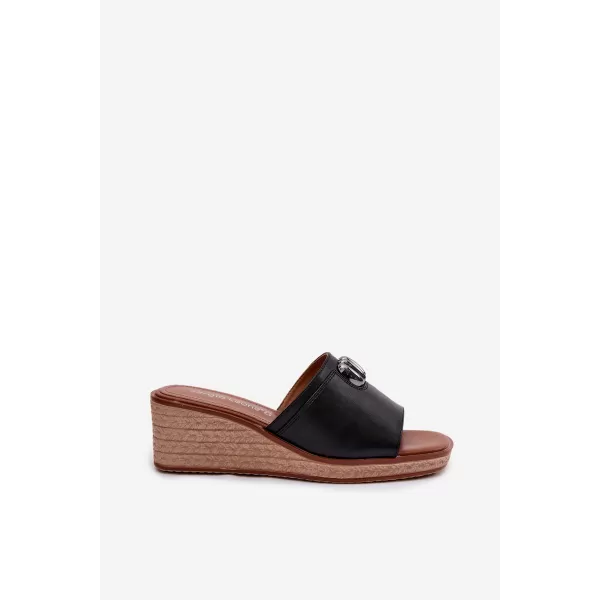  Papuci de damă SERGIO LEONE KL325 NEGRU 