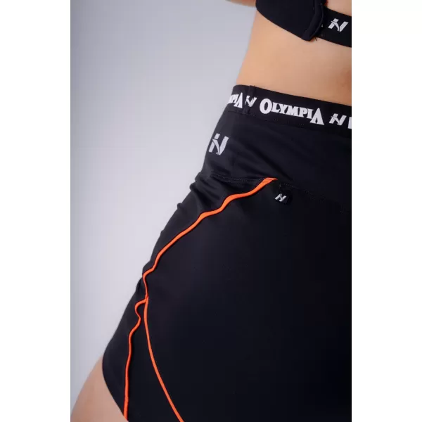  Pantaloni scurți de damă NEBBIA OLYMPIA HIGH-WAIST 937 NEGRU 