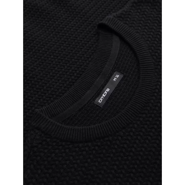  Pulover pentru bărbați OMBRE OM-SWSW-0119 NEGRU 