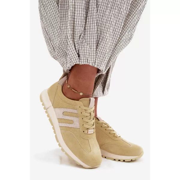  Pantofi de dama BOTO GD-XW-1054 GALBEN/BEJ 
