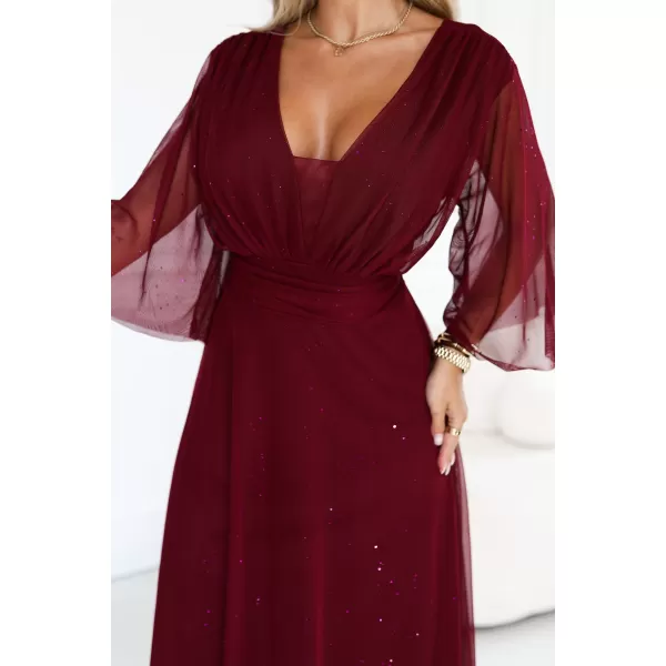  Rochie de femei NUMOCO 654-6 CLARET 