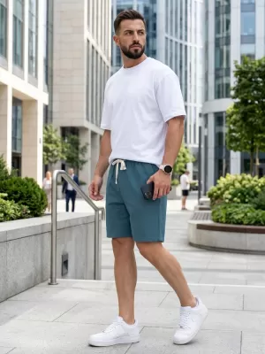 Pantaloni scurți pentru bărbați DSTREET SX2636 ALBASTRU