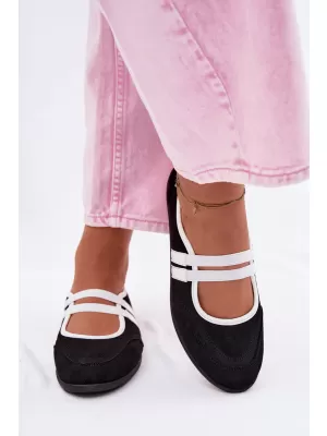 Balerini de dama BOTO 22-383 NEGRU