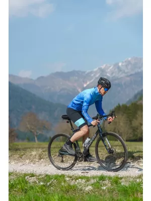 Pantaloni scurți de ciclism pentru bărbați NORDBLANC CHAIN NBSPM8081 ALBASTRU