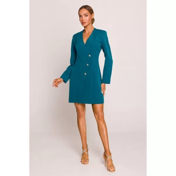  Rochie MOE M793 ALBASTRU OCEANIC 