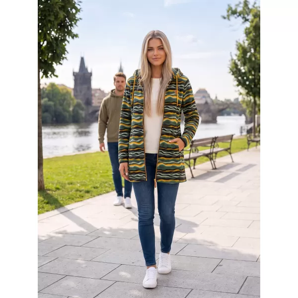  Hanorac de damă din fleece ALTISPORT ILANI KAKI 