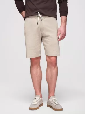 Pantaloni scurți pentru bărbați OMBRE OM-SRBS-0205 BEJ DESCHIS