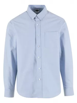 Cămașă pentru bărbați URBAN CLASSICS TB8094 ALBASTRU DESCHIS LA ORIZONT