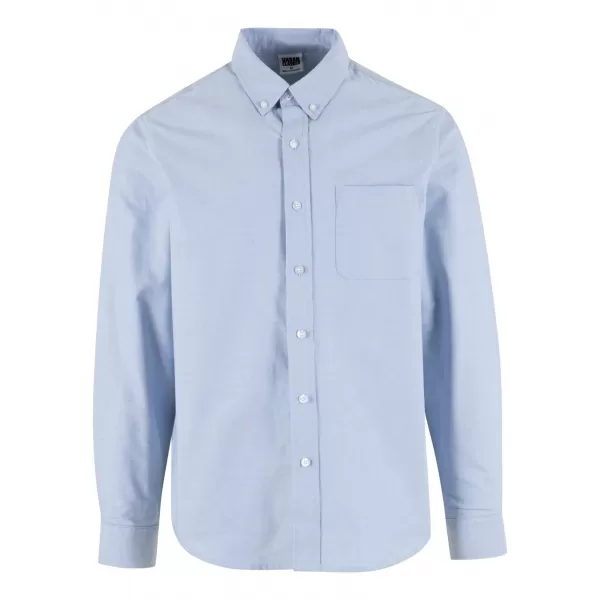  Cămașă pentru bărbați URBAN CLASSICS TB8094 ALBASTRU DESCHIS LA ORIZONT 